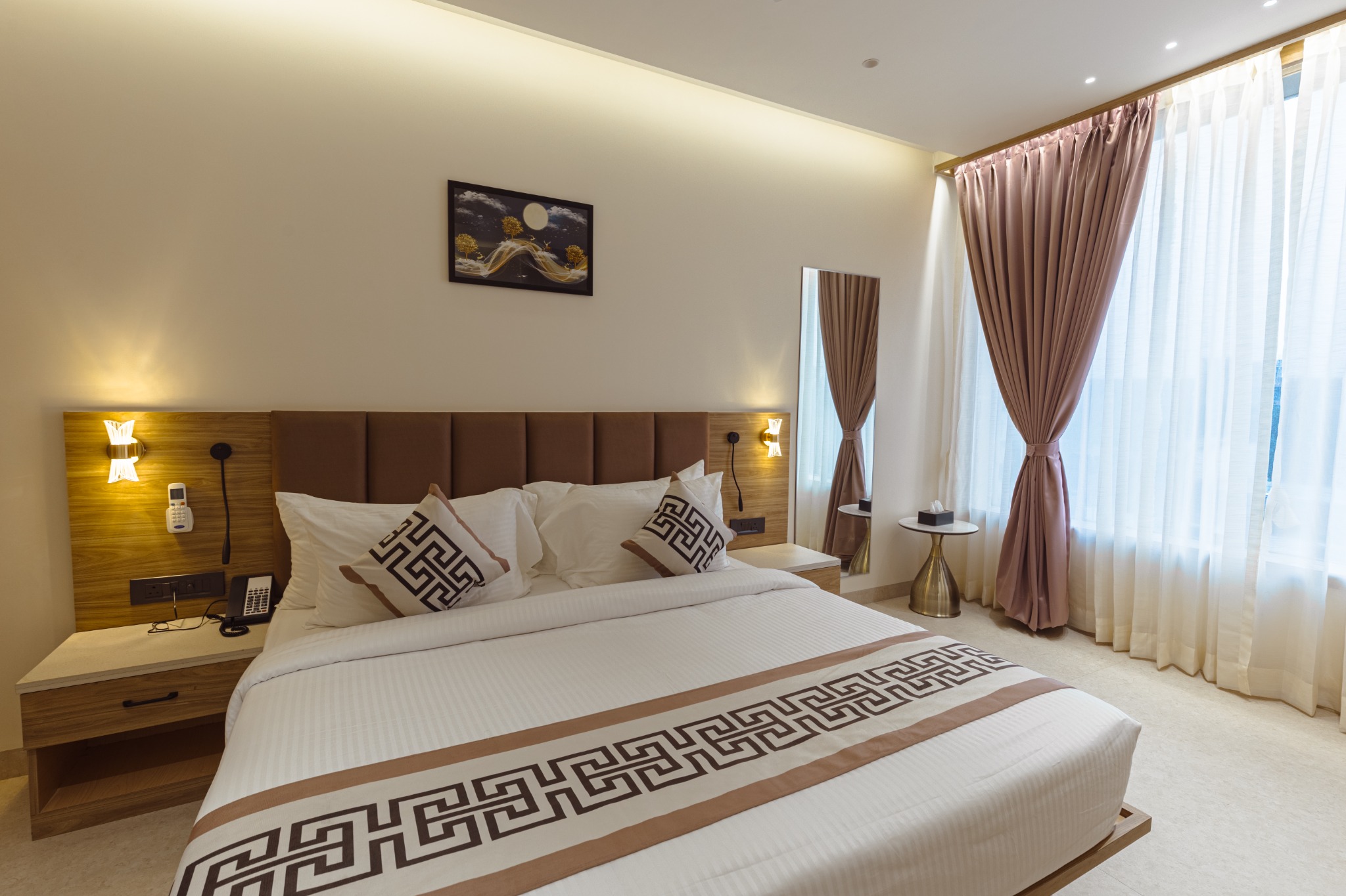 Executive Suite with city-facing windows